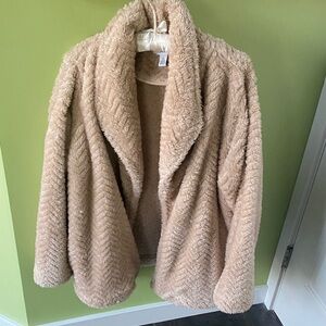 Calvin Klein Cream Teddy Jacket